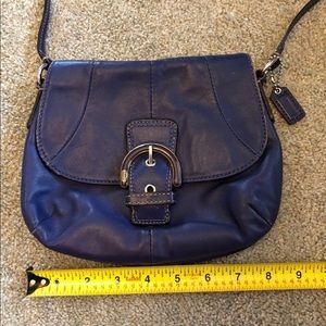 Purple Leather Coach Purse